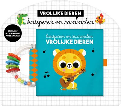 Knisperboek met rammelaar